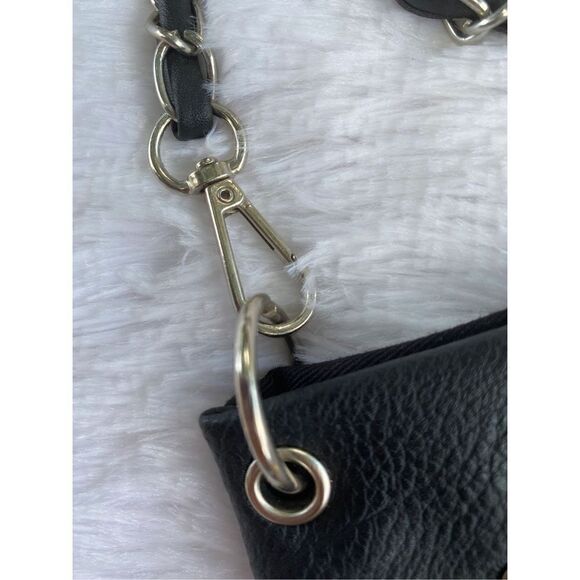 NWOT PG Collection Black Canvas Leather “I’m Blessed” Cell Phone Purse - Picture 5 of 8